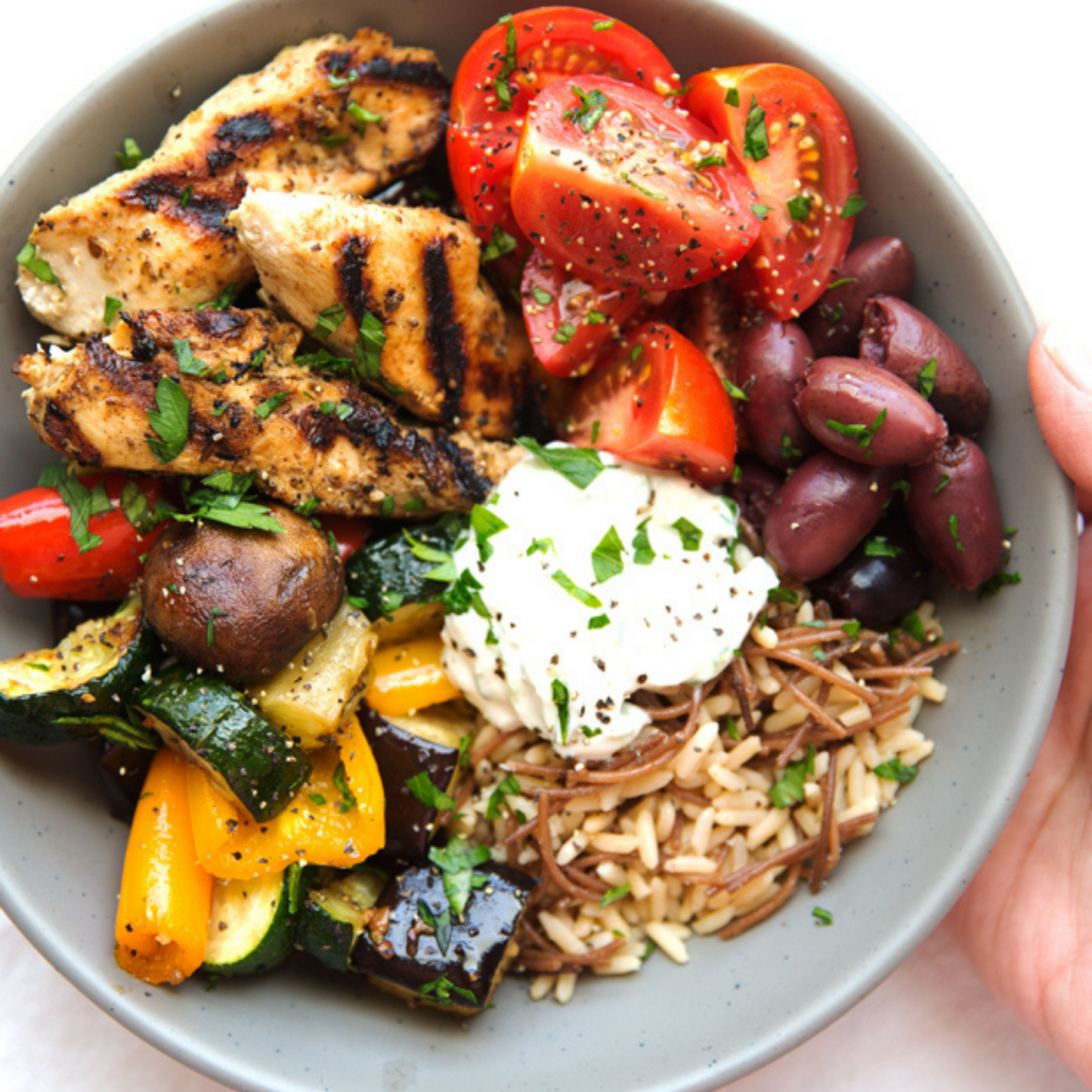 Chicken Souvlaki Bowl